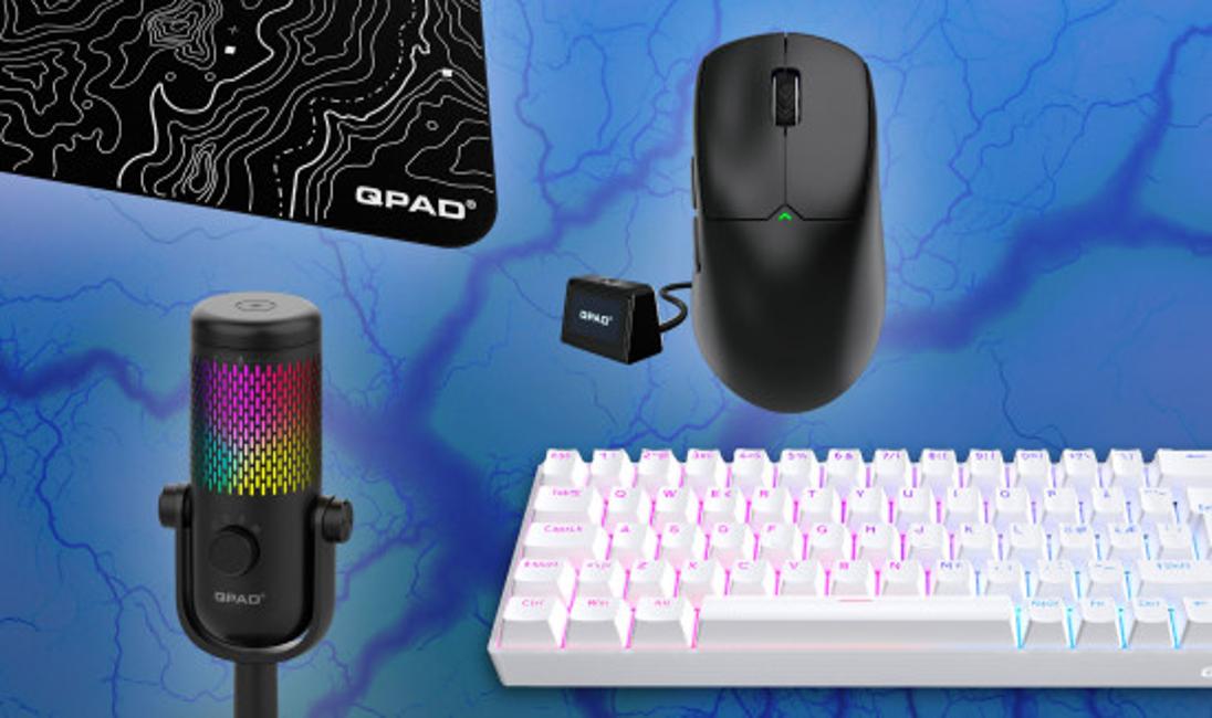 Get Free Qpad Gaming Peripherals: Mouse, Keyboard, Mousepad & Mic
